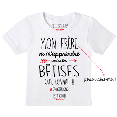 T-shirt "Bêtises"...
